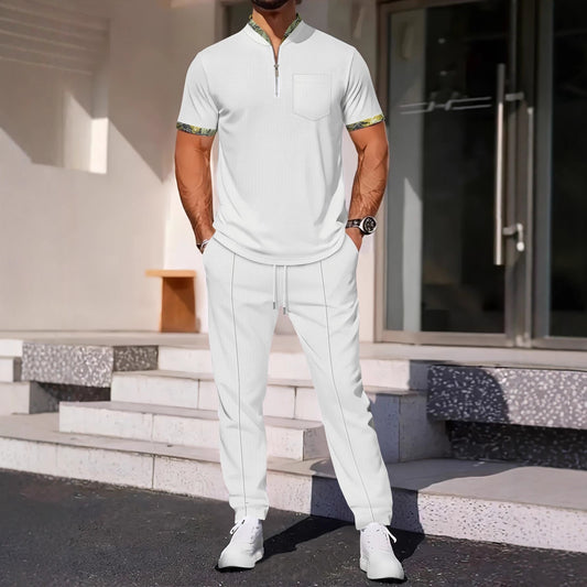 Men's Color Matching Casual Sports Suit - MRG Official Store