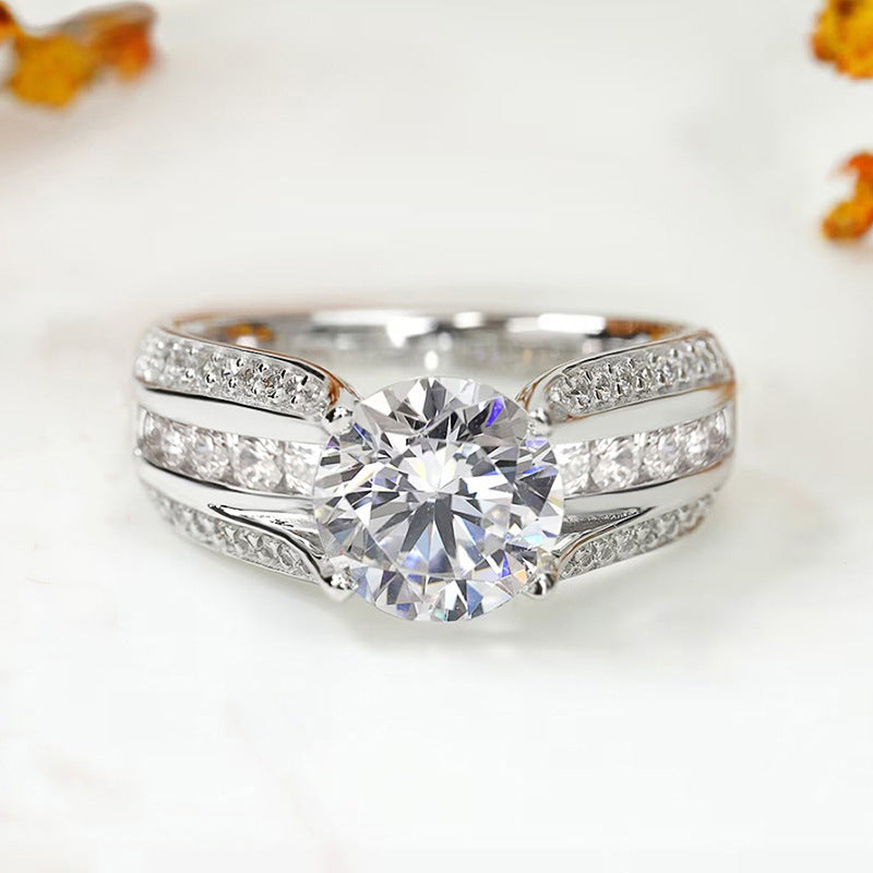 Four-claw-set Ring For Women