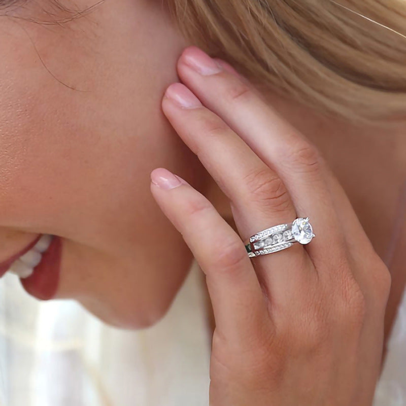 Four-claw-set Ring For Women