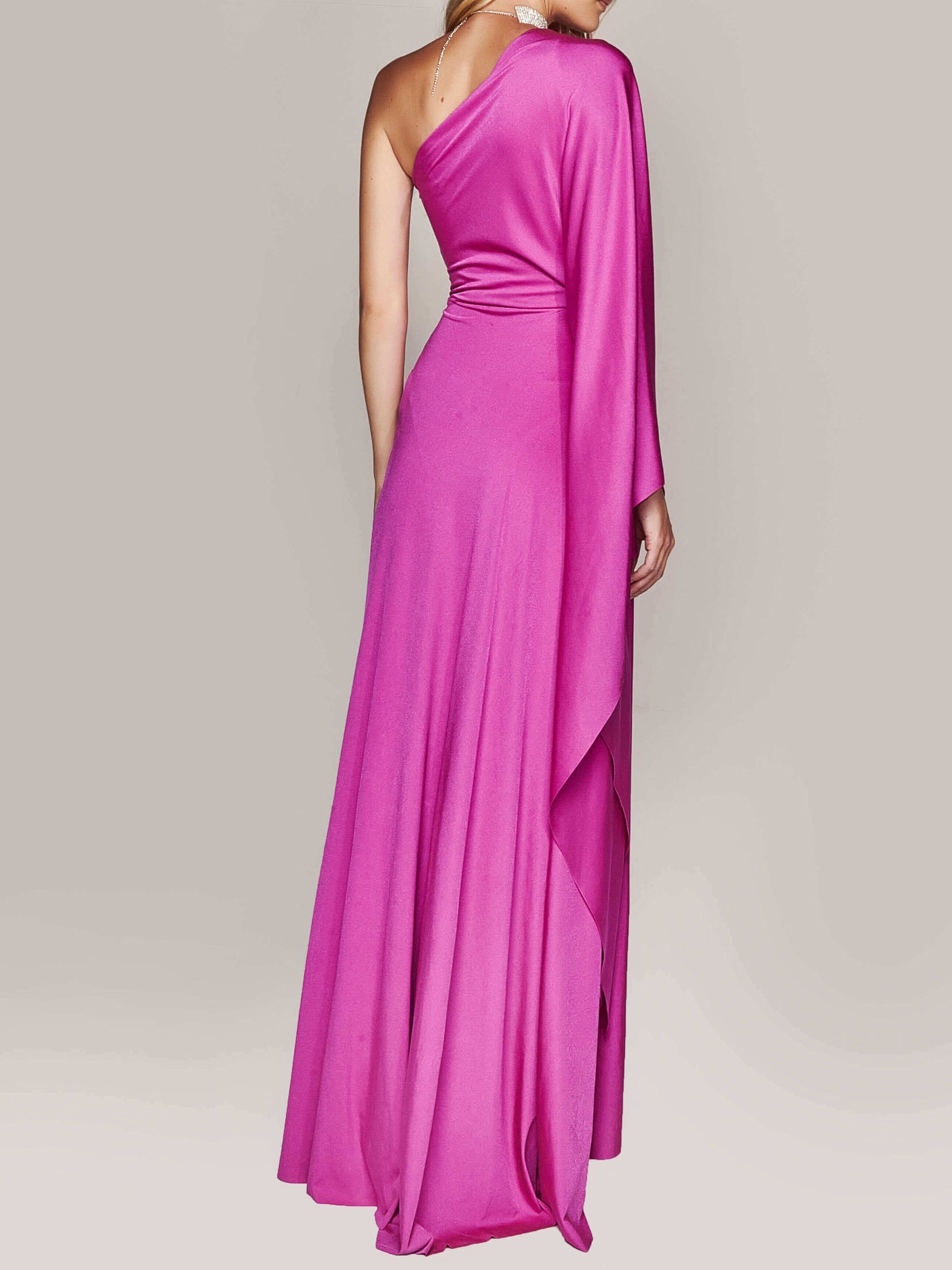 One Shoulder Twist Maxi Dress - MRG Official Store