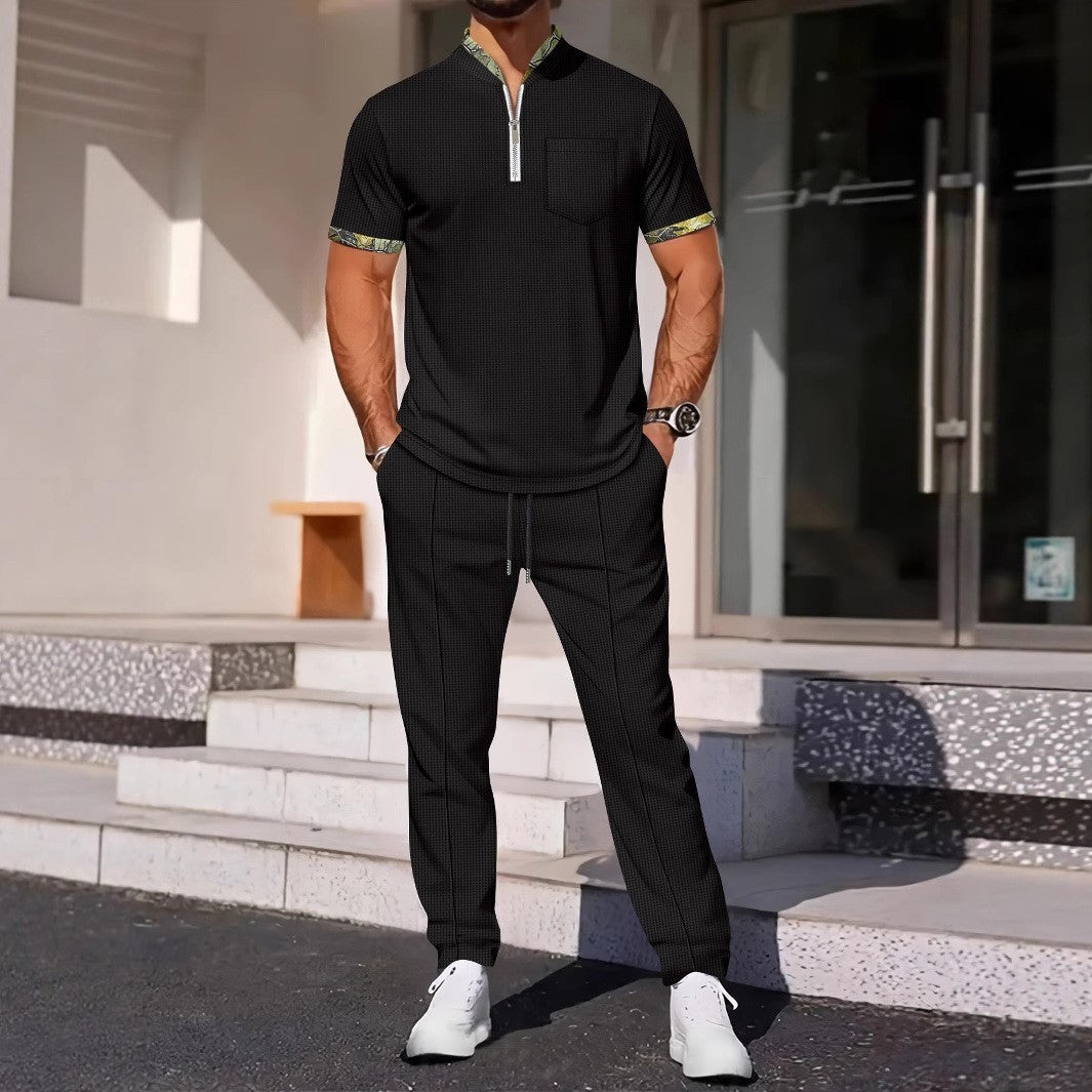 Men's Color Matching Casual Sports Suit - MRG Official Store