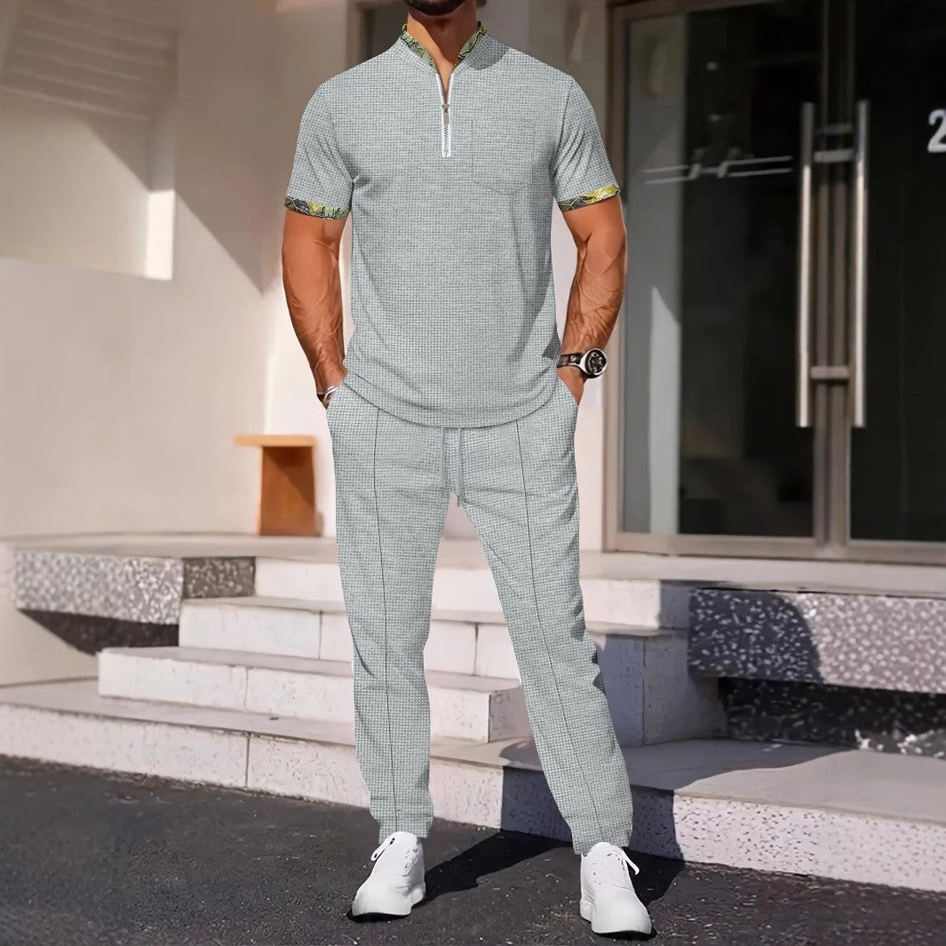 Men's Color Matching Casual Sports Suit - MRG Official Store