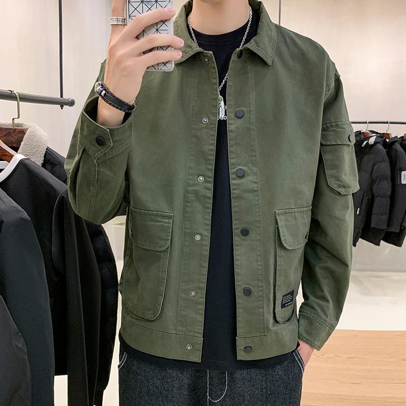 Men's Casual Clothes Autumn Coat Men Autumn Korean Trend Tooling Jacket Men - MRG Official Store