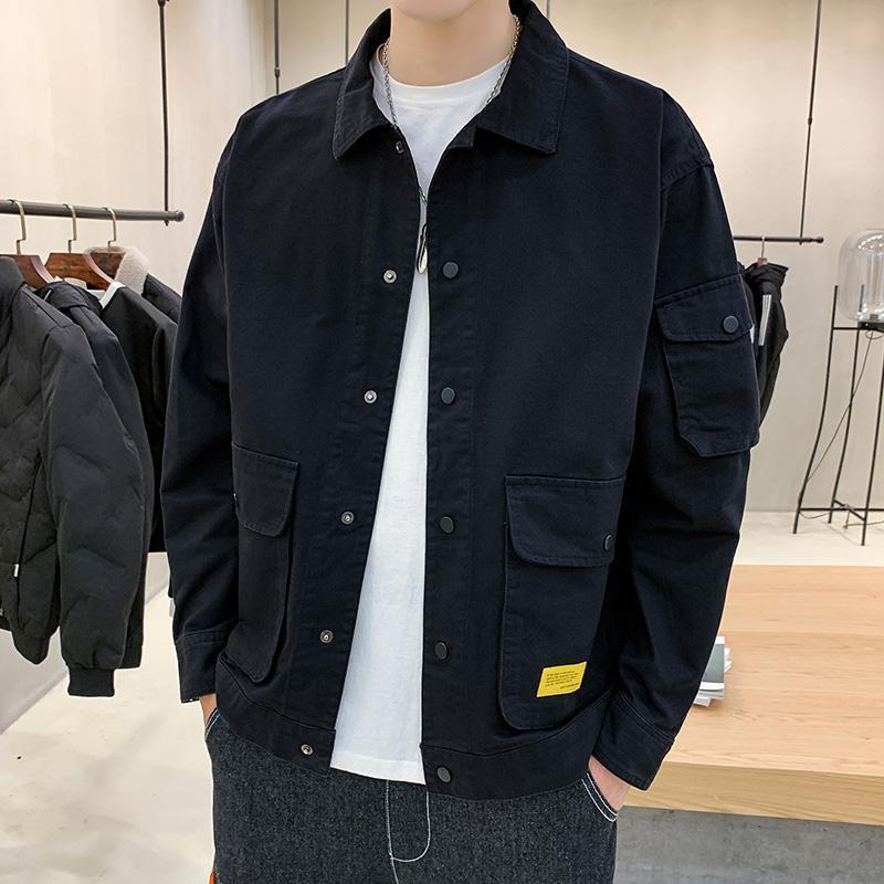 Men's Casual Clothes Autumn Coat Men Autumn Korean Trend Tooling Jacket Men - MRG Official Store