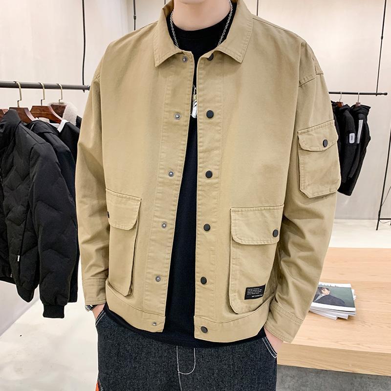 Men's Casual Clothes Autumn Coat Men Autumn Korean Trend Tooling Jacket Men - MRG Official Store